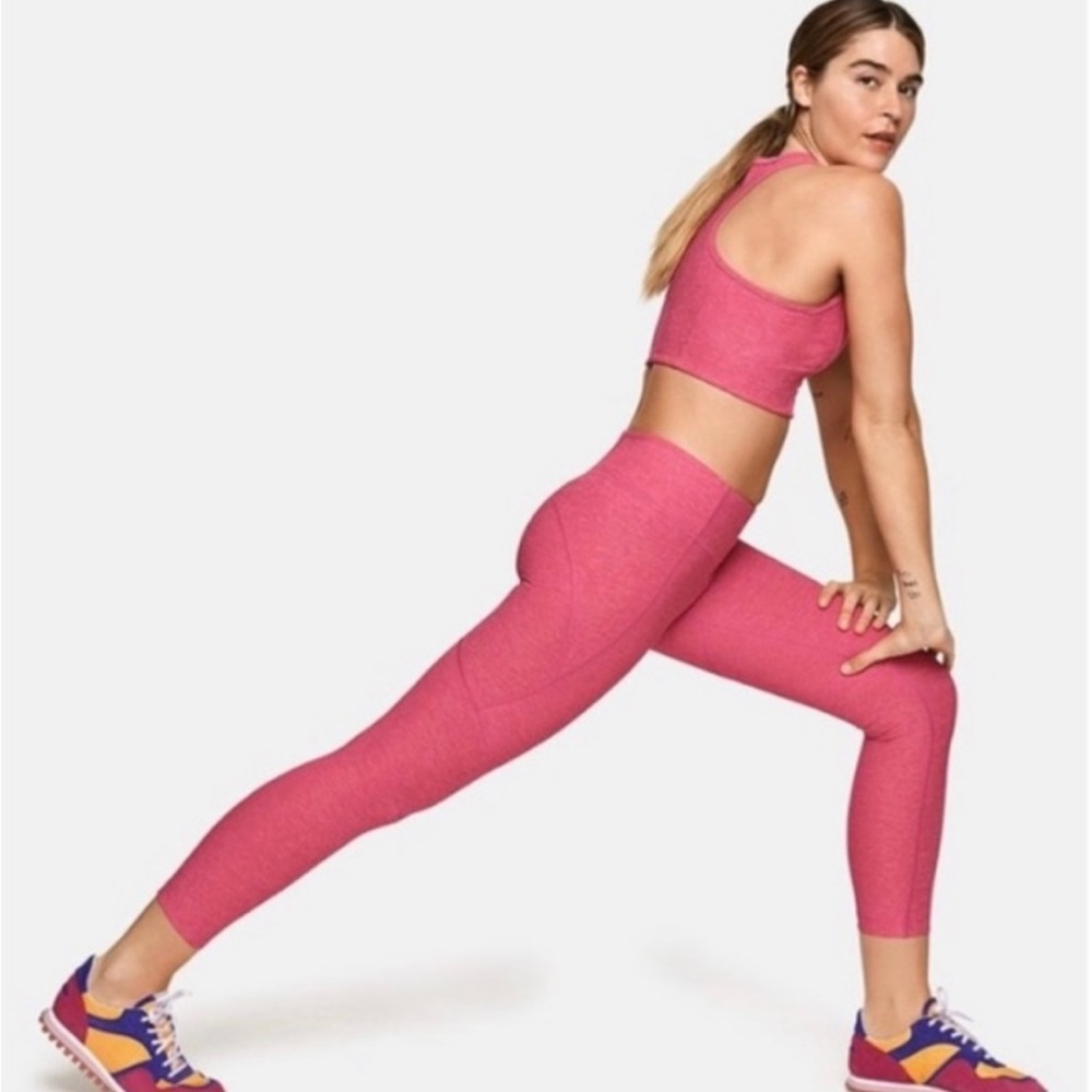 Outdoor Voices 3/4 Warmup Leggings Flamingo Pink M